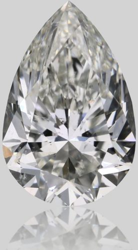 0.8 carat I-SI2 Natūralus Pear Deimantas (1)