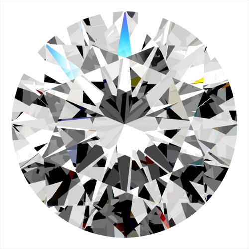 0.3 carat D-VS2 Excellent cut Natūralus Round Deimantas (1)