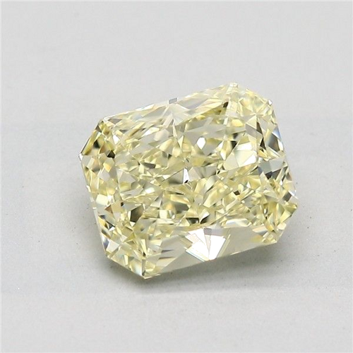 1.5 carat Fancy Light Yellow-IF Natūralus Radiant Deimantas (1)