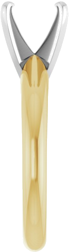 14K Yellow White 6x6 mm Square 4-Prong Light Solitaire Engagement Ring Mounting (4)