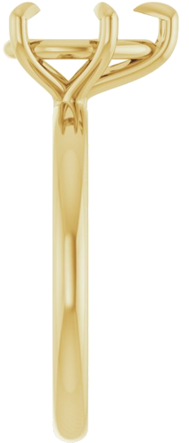 Sužadėtuvių Žiedas „Solitaire“ 585 Geltonojo Aukso Pear Shape 10mm x 7mm (4)