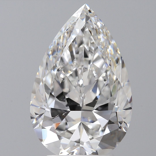 3.01 carat F-SI1 Natūralus Pear Deimantas (1)