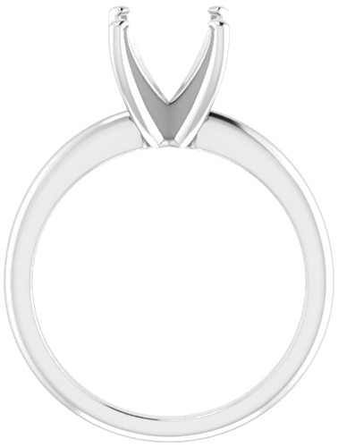 Sužadėtuvių Žiedas „Solitaire“ 585 Baltojo Aukso Square 6.5mm (2)