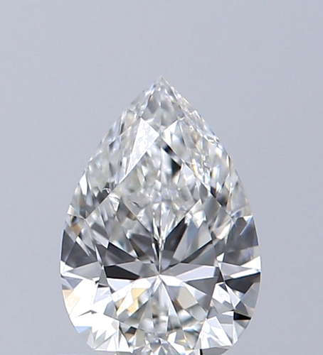 0.5 carat G-SI1 Natūralus Pear Deimantas (1)