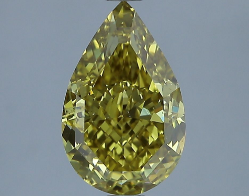 2.01 carat Fancy Deep Yellow-SI1 Natūralus Pear Deimantas (1)