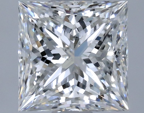 0.9 carat F-SI1 Natūralus Princess Deimantas (1)