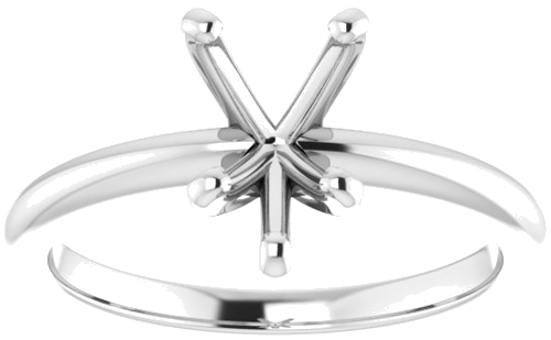 Sterling Silver  9x6 mm Pear Solitaire Engagement Ring Mounting (3)