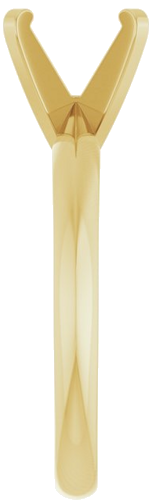 14K Yellow 8 mm Round Solitaire Engagement Ring Mounting (4)