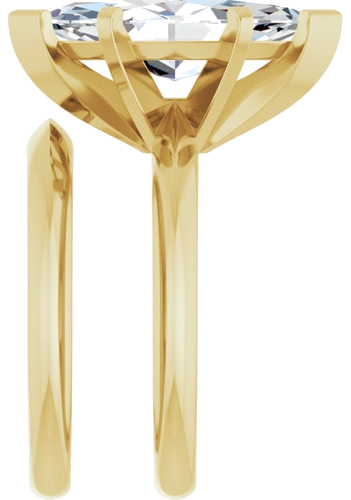Sužadėtuvių Žiedas „Knife-Edge“ 14k yellow gold Marquise 16mm x 8mm (9)