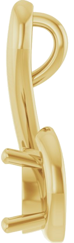 Pakabukas „Freeform“ 14k yellow gold Round 7mm (3)