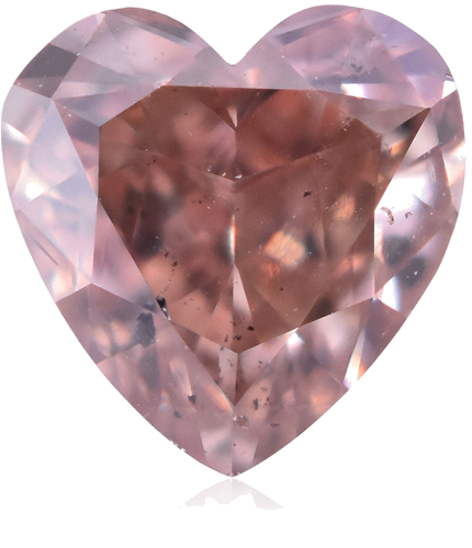 0.24 carat Fancy Brownish Orangey Pink-SI2 Natūralus Heart Deimantas (1)