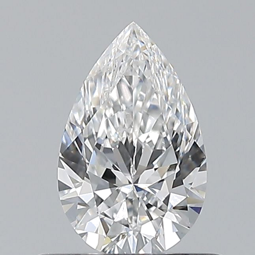 0.5 carat E-VS1 Natūralus Pear Deimantas (1)