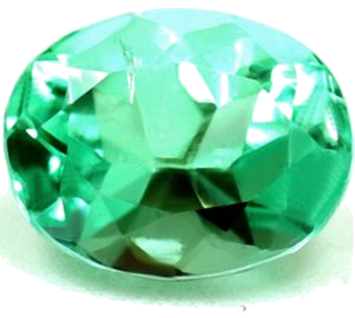 0.5 carat GREEN Oval Smaragdas (1)