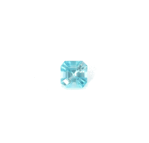 0.64 carat BLUE STEP cut Octagonal Zircon (1)
