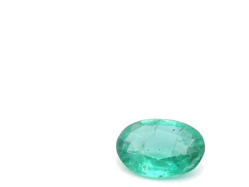 0.51 carat GREEN Oval Smaragdas (1)