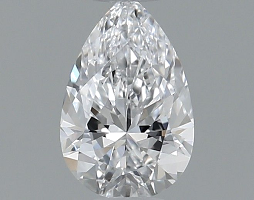 0.4 carat D-VVS2 Natūralus Pear Deimantas (1)