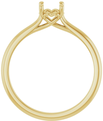 Sužadėtuvių Žiedas „Solitaire“ 14k yellow gold Oval 7mm x 5mm (2)