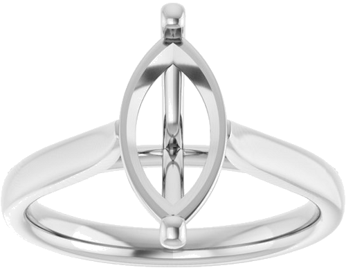 Sužadėtuvių Žiedas 14k white gold Marquise 12mm x 6mm (3)