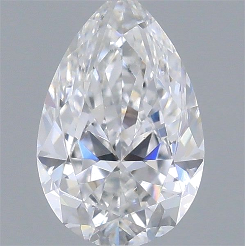 0.4 carat D-SI1 Natūralus Pear Deimantas (1)