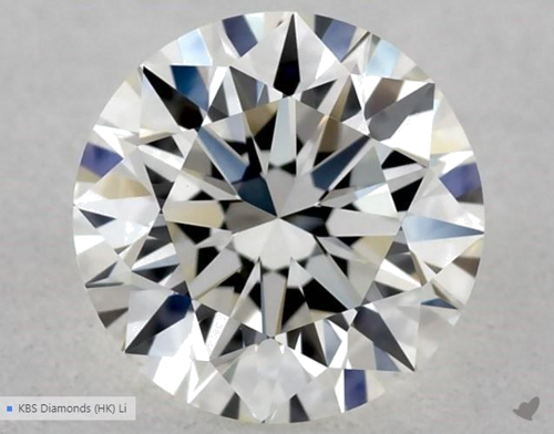 0.54 carat I-VVS2 Excellent cut Natūralus Round Deimantas (1)