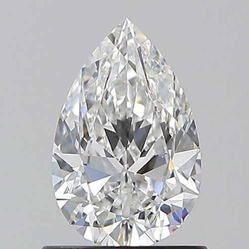 0.9 carat E-VS1 Natūralus Pear Deimantas (1)