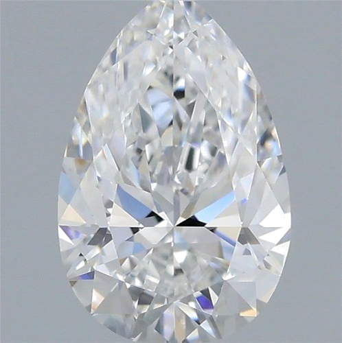 0.62 carat F-VS2 Natūralus Pear Deimantas (1)