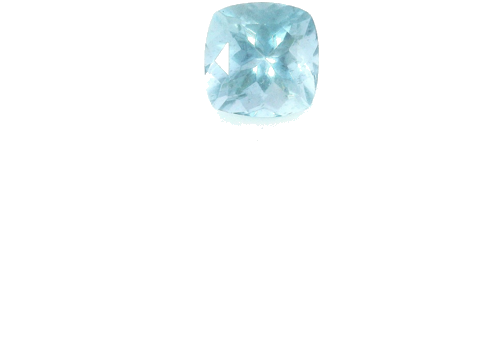 0.61 carat BLUE Cushion Aquamarine (1)