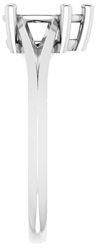 Sterling Silver 8x5 mm Pear Solitaire Engagement Ring Mounting (4)