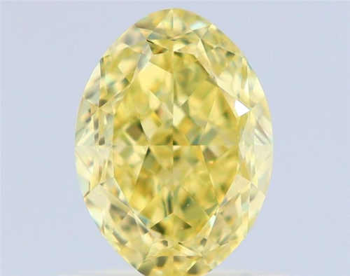 1.01 carat Fancy Intense Yellow-VS1 Natūralus Oval Deimantas (1)