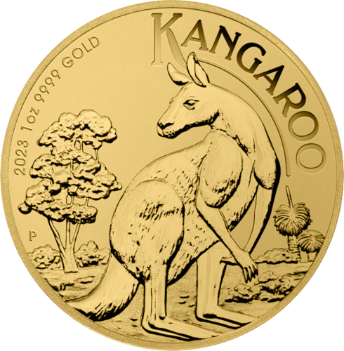 1 oz Kengūra 2023 Australija auksinė moneta (.9999 Grynuolis) (1)