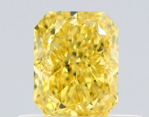 0.5 carat Fancy Intense Yellow-VS2 Natūralus Radiant Deimantas (1)