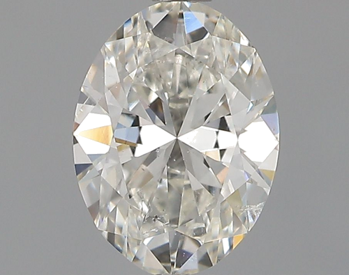 0.71 carat H-SI1 Natūralus Oval Deimantas (1)