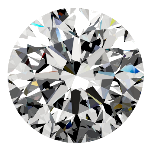 0.4 carat E-VVS2 Very Good cut Natūralus Round Deimantas (1)