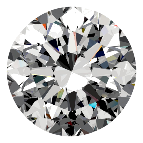 0.4 carat E-SI1 Very Good cut Natūralus Round Deimantas (1)