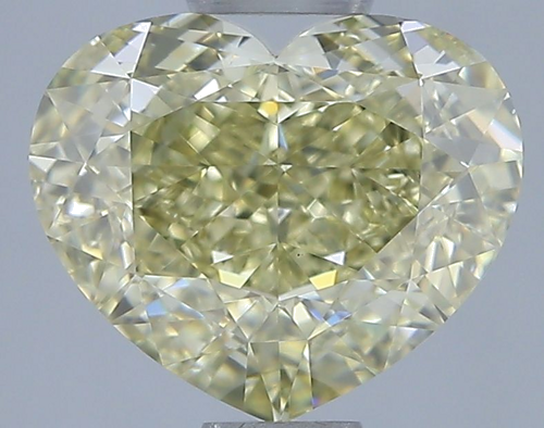 3.01 carat Fancy Yellow-VS1 Natūralus Heart Deimantas (1)