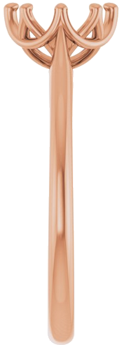 Sužadėtuvių Žiedas „Solitaire“ 14k rose gold Oval 7mm x 5mm (4)