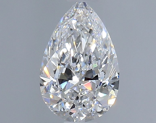 0.5 carat D-VS2 Natūralus Pear Deimantas (1)