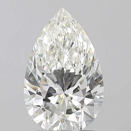 2.01 carat I-SI2 Natūralus Pear Deimantas (1)
