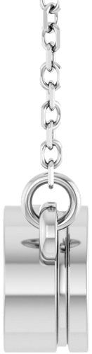 Sterling Silver 5.2 mm Round Bezel-Set Solitaire 18  Necklace Mounting (3)