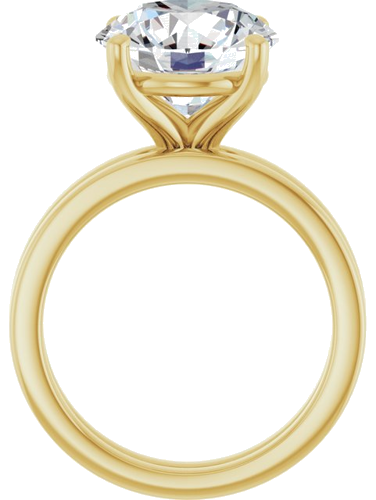 Sužadėtuvių Žiedas „Solitaire“ 18k yellow gold Round 11mm (7)
