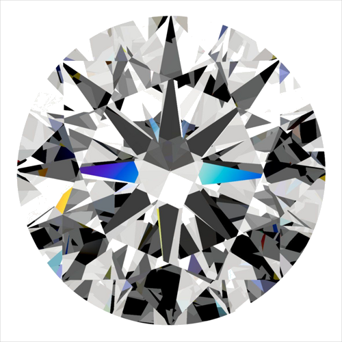 0.49 carat E-VVS1 Excellent cut Natūralus Round Deimantas (1)