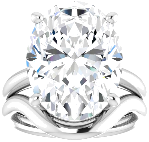 Sužadėtuvių Žiedas „Solitaire“ 925 Sidabro Oval 16mm x 12mm (8)