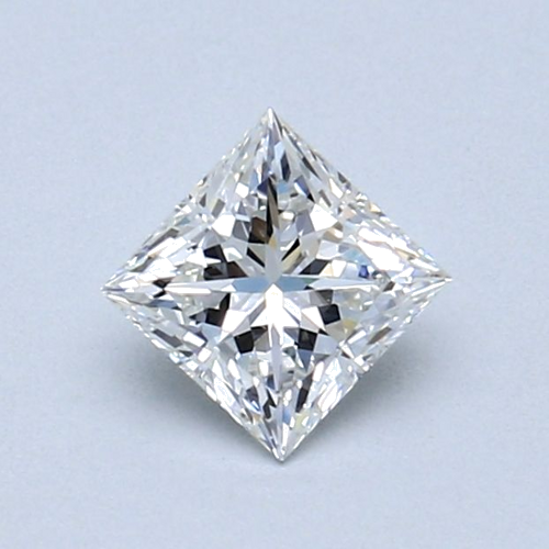 0.53 carat G-VVS2 Natūralus Princess Deimantas (1)