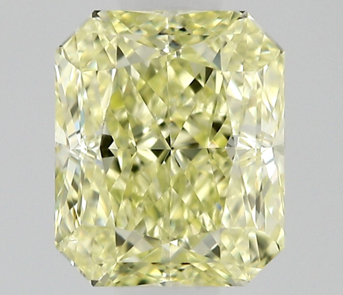 0.53 carat Fancy Light Yellow-VVS2 Natūralus Radiant Deimantas (1)