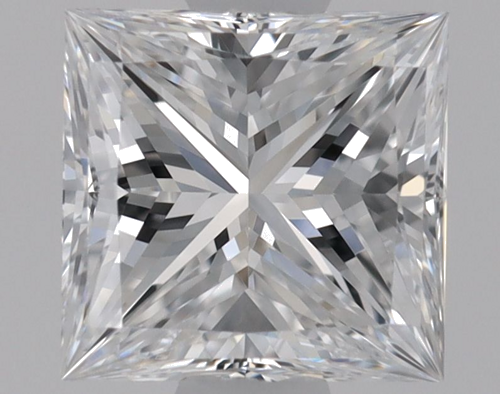 0.63 carat D-VVS2 Natūralus Princess Deimantas (1)