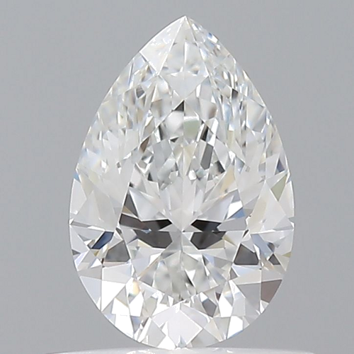 0.6 carat F-VVS2 Natūralus Pear Deimantas (1)