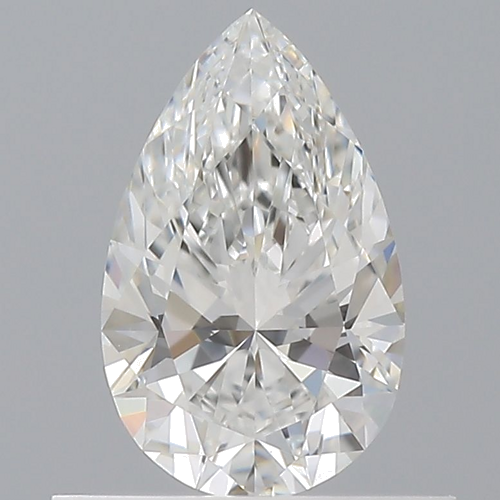 0.55 carat F-VVS2 Natūralus Pear Deimantas (1)