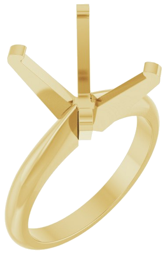 Sužadėtuvių Žiedas „Solitaire“ 14k yellow gold Oval 12mm x 10mm (1)