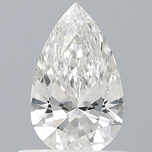 0.5 carat G-VS2 Natūralus Pear Deimantas (1)