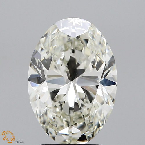 3.01 carat K-SI1 Natūralus Oval Deimantas (1)